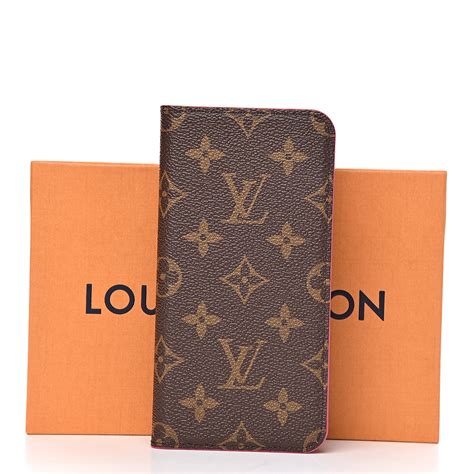 LOUIS VUITTON Monogram iPhone XS Max Folio Case